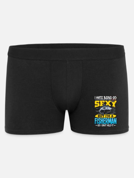 Pêcheurs Poissons Dictons Pêcheurs Pêcheur Drôle de pêcheur - Boxer Homme - noir