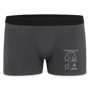 Cancer Esophagus Chemo Cancer Survivor - Men's Boxer Shorts - charcoal grey - Front