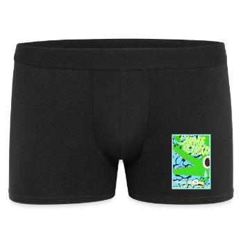 Das Krokodilwaffen-Wortspiel Graffiti Lustig - Männer Boxer Shorts - Schwarz - Vorne