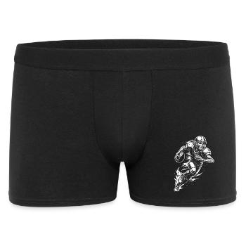 Skeleton American Football player  - Men's Boxer Shorts - black - Front