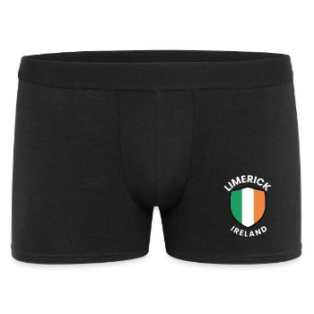 Limerick Ireland Flag Shield - Men's Boxer Shorts - black - Front