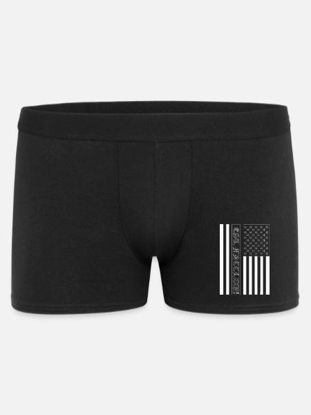 Est. MDCCLXXVI USA Flag - Men's Boxer Shorts - black