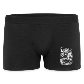 Innerer Schweinehund - Männer Boxer Shorts - Schwarz - Vorne