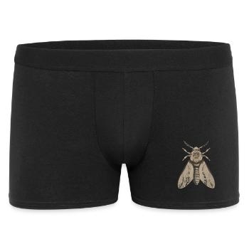 Papillon de nuit crâne dans le style steampunk - Boxer Homme - noir - Devant