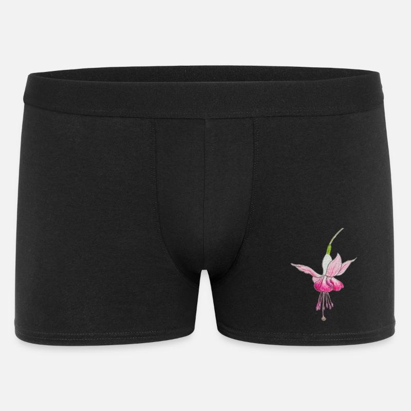 Fuchsienblüte - Männer Boxer Shorts - Schwarz