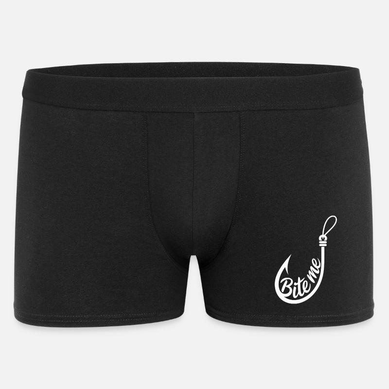Beiß mich Haken - Männer Boxer Shorts - Schwarz