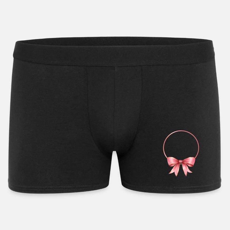 Loop circle can be personalized - Men's Boxer Shorts - black