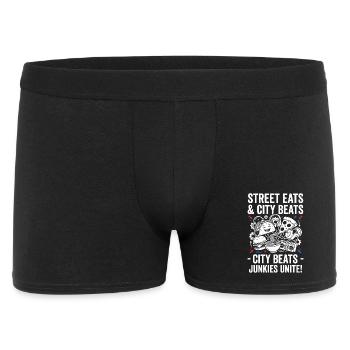 City Snacks Beats Junkies Unite - Men's Boxer Shorts - black - Front