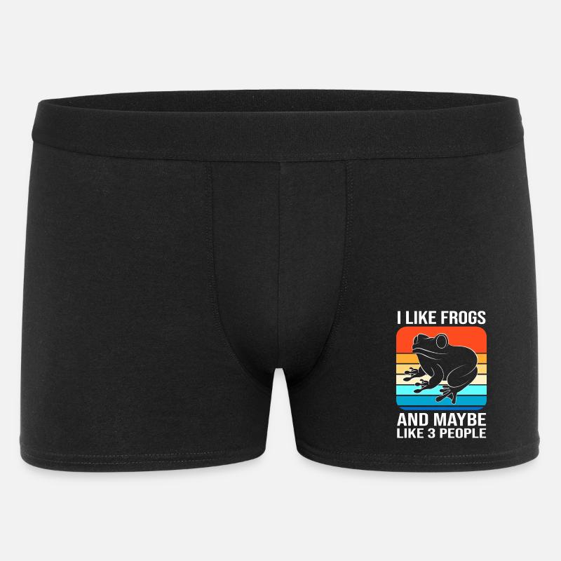 Laubfrosch Frosch - Männer Boxer Shorts - Schwarz