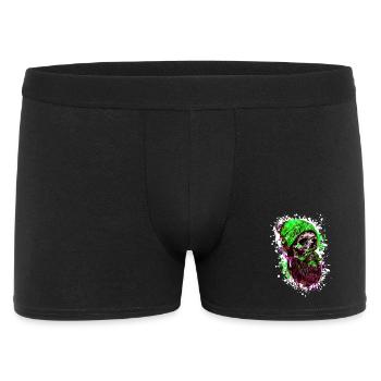 Crâne de bûcheron - Boxer Homme - noir - Devant