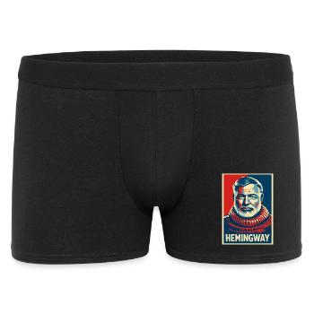Hemingway Pop Art Portrait - Men's Boxer Shorts - black - Front