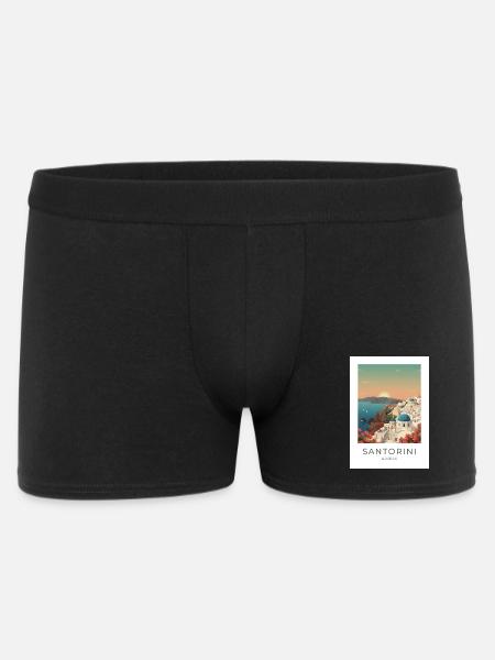 Sunset Santorini Vista - Men's Boxer Shorts - black