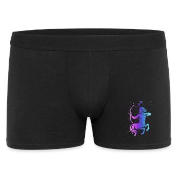 Sagittarius – Neon Zodiac Sign - Men's Boxer Shorts - black - Front