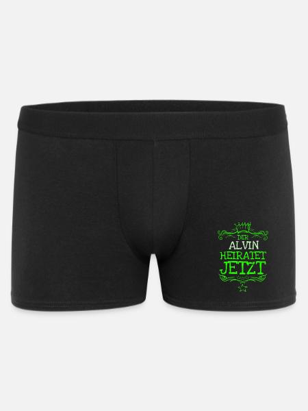 Geschenk für Alvin - Männer Boxer Shorts - Schwarz