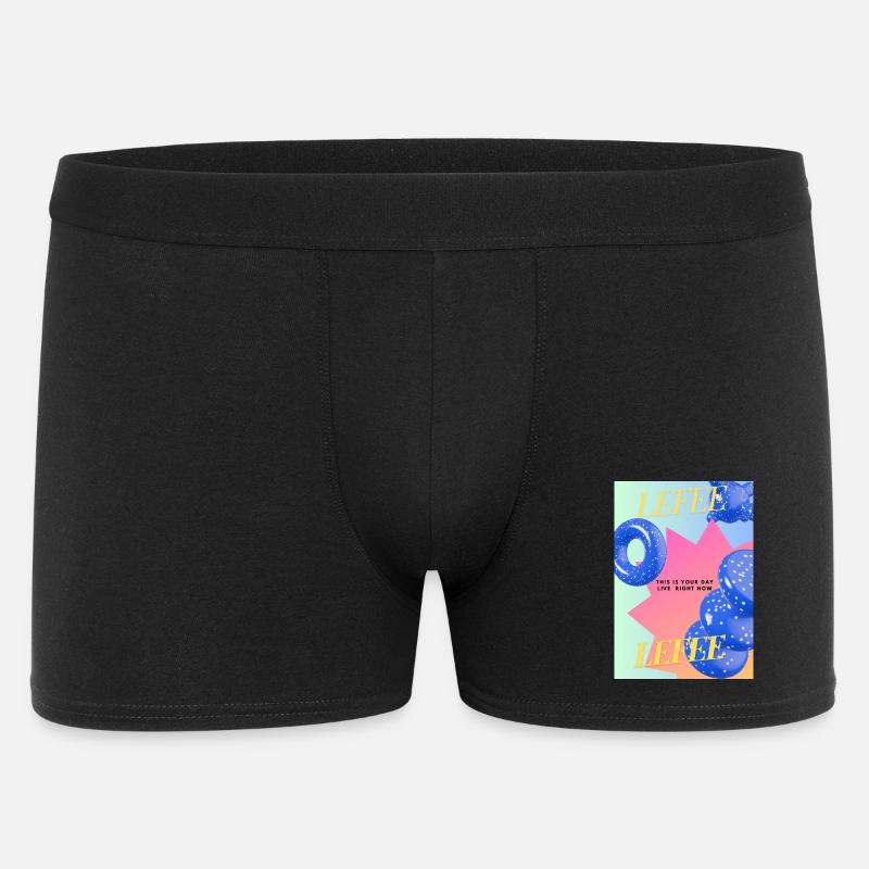 Lebe Dein Tag – bunte Ballon-Explosion - Männer Boxer Shorts - Schwarz