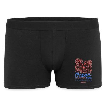 Ocean Inside Palm Island - Men's Boxer Shorts - black - Front