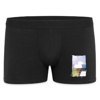 Oiseau® échassier Mouette de la mer du Nord – Moment chaise de plage - Boxer Homme - noir - Devant