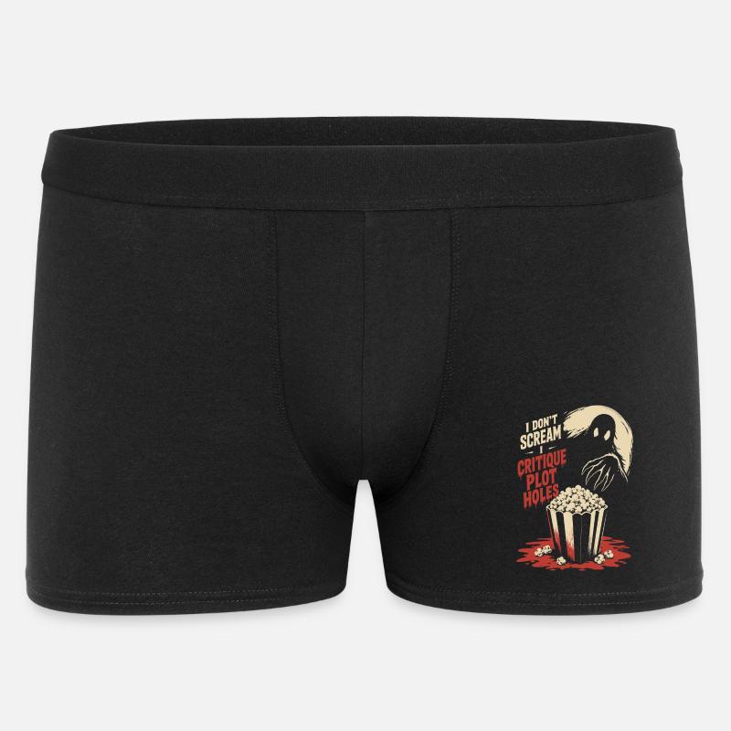 Critique Plot Holes Horror - Männer Boxer Shorts - Schwarz