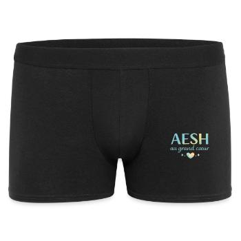 AESH au grand cœur - Boxer Homme - noir - Devant