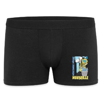 Marseille Poiscaille Fraîche Cartoon - Boxer Homme - noir - Devant