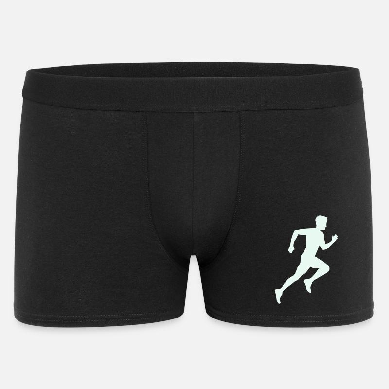 rennen_silhouette- - Boxer Homme - noir