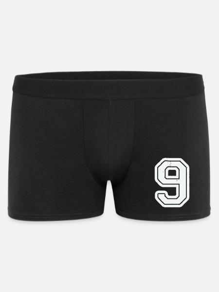 9 - Männer Boxer Shorts - Schwarz