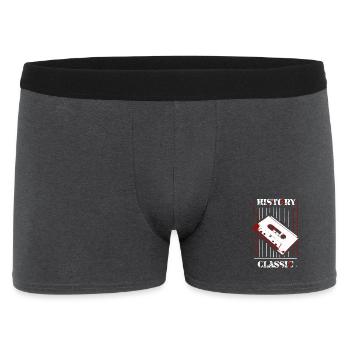 Histoire & Classiques : Cassette rétro - Boxer Homme - charbon - Devant