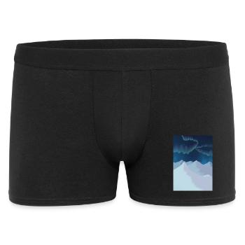 Northern Lights over Blue Mountains - Men's Boxer Shorts - black - Front