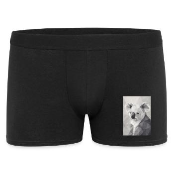 Geometric Koala Polygon Art - Men's Boxer Shorts - black - Front