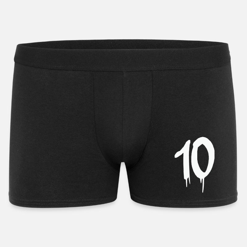 10- - Männer Boxer Shorts - Schwarz