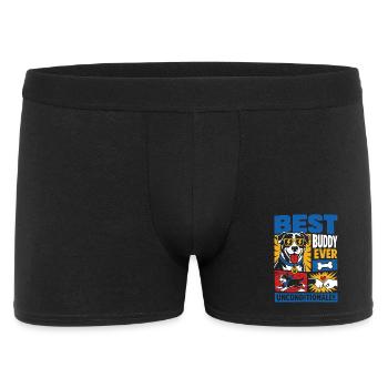Meilleur Amoureux du Chien Meilleur Ami de Tous les Temps - Boxer Homme - noir - Devant