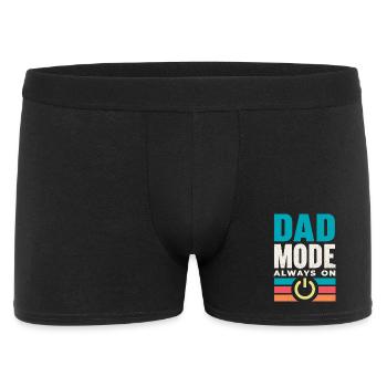 Dadmodus Immer An - Männer Boxer Shorts - Schwarz - Vorne
