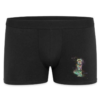 Aikido Unify Colored Kanji Calligraphy Design - Men's Boxer Shorts - black - Front