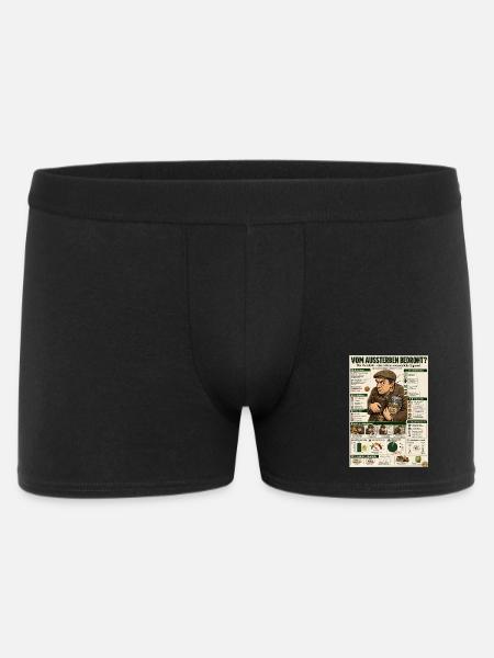 Der Geizhals – jeder Cent zählt - Männer Boxer Shorts - Schwarz