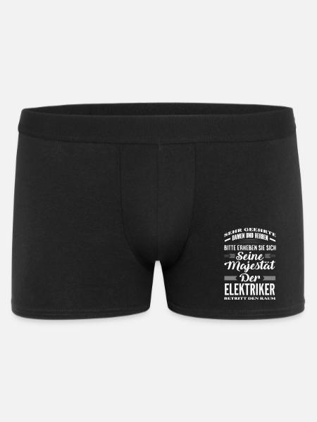 Majestät Der Elektriker - Männer Boxer Shorts - Schwarz