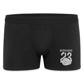 Better Player Diamant Logo - Männer Boxer Shorts - Schwarz - Vorne