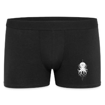 Pieuvre Florale Mandala - Boxer Homme - noir - Devant