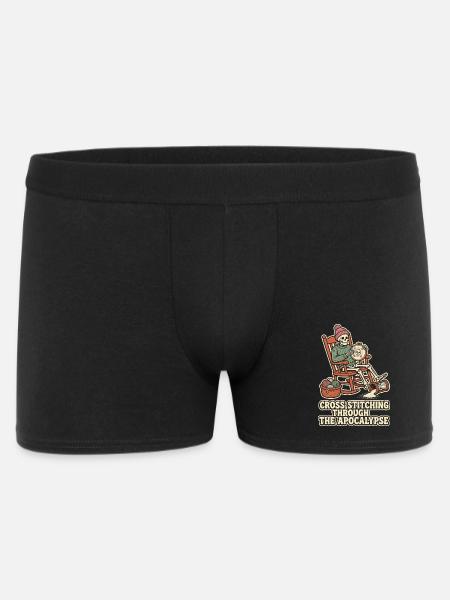 Cross Stitching Through The Apocalypse - Men's Boxer Shorts - black