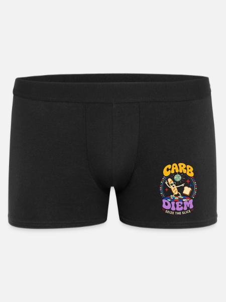 Carb Diem – Use the Bread Slice - Men's Boxer Shorts - black