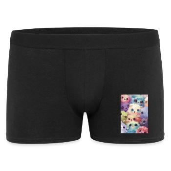 Peluches multicolores adorables - Boxer Homme - noir - Devant