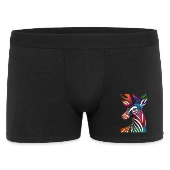 Colorful abstract deer - Men's Boxer Shorts - black - Front