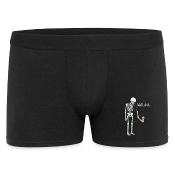 Well shit skeleton black humor gothic - Men's Boxer Shorts - black - Front