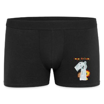 Happy Birthday - Erster Geburtstag - Zahl Eins - Men's Boxer Shorts - black - Front
