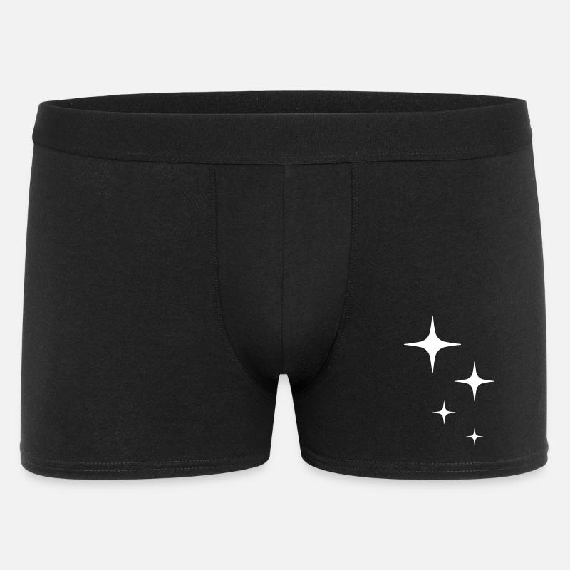 Funkeln Glitzer Sterne - Männer Boxer Shorts - Schwarz