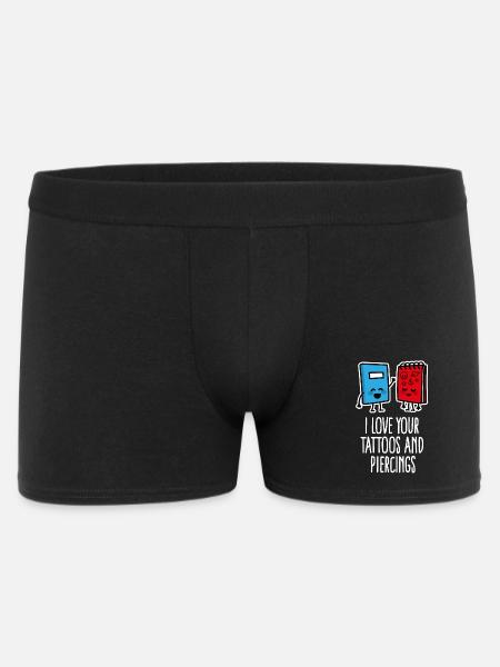 Divertente Piercing Tattoo Tattoo Artist - Boxer da uomo - nero