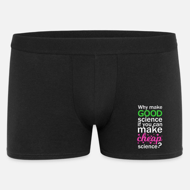 Cheap Science - Männer Boxer Shorts - Schwarz