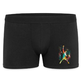 Klettern / Climbing / Freeclimbing Kletterer Berg - Männer Boxer Shorts - Schwarz - Vorne
