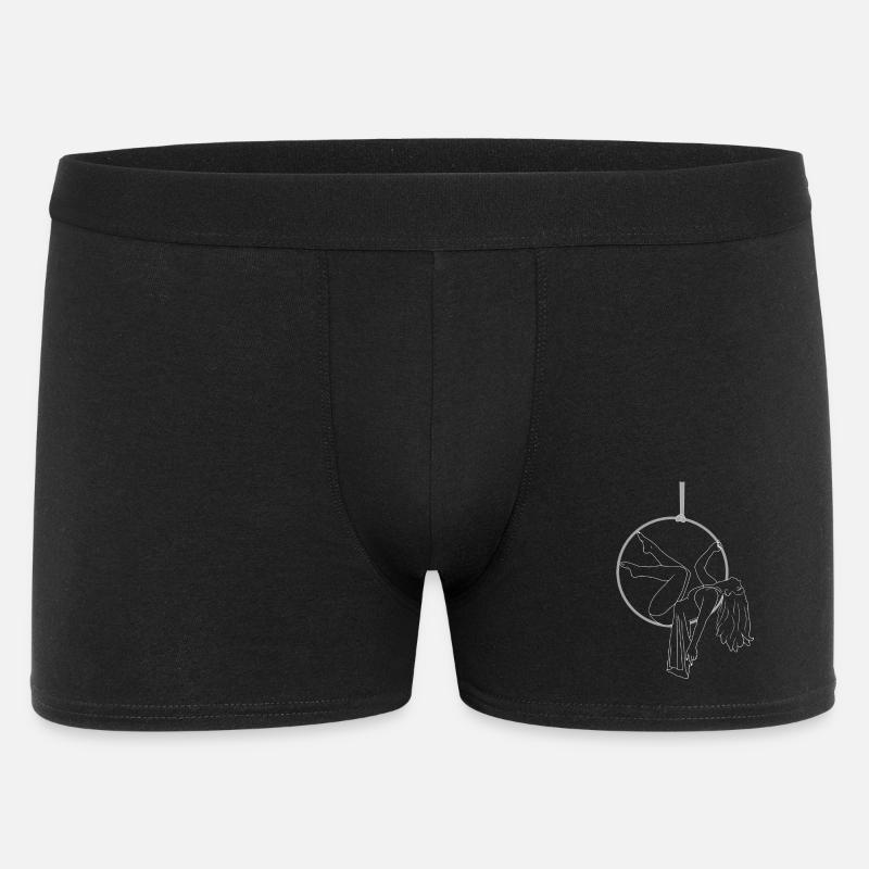 Man in the moon - Männer Boxer Shorts - Schwarz
