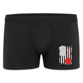 Joueur de banjo patriotique des États-Unis - Boxer Homme - noir - Devant
