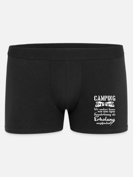 Camping Erholung - Männer Boxer Shorts - Schwarz